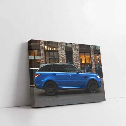 Range Rover Sport Blue City Street