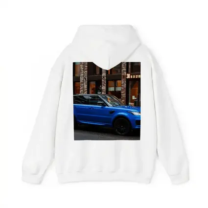 Range Rover Sport Blue Urban Street Scene
