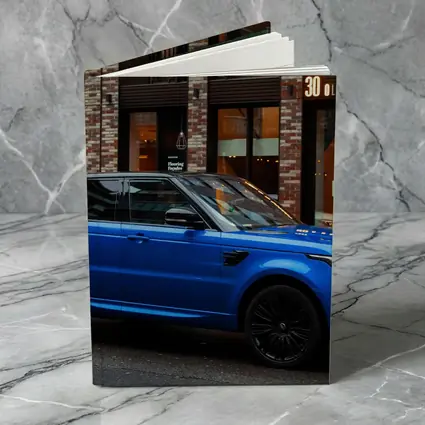 Range Rover Sport Blue Urban Street Scene