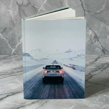 Land Rover Discovery Snowy Mountain Road