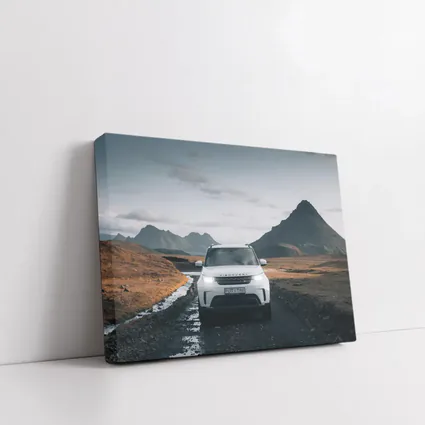 Land Rover Discovery on Rugged Mountain Road