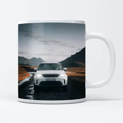 Land Rover Discovery on Rugged Mountain Road
