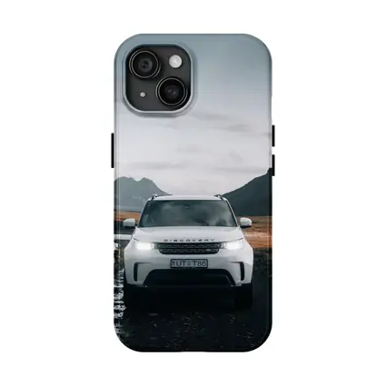 Land Rover Discovery on Rugged Mountain Road