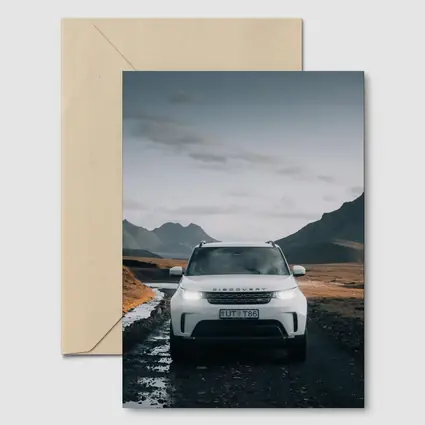 Land Rover Discovery on Rugged Mountain Road
