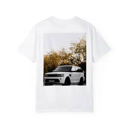 Range Rover Sport White SUV Autumn Trees