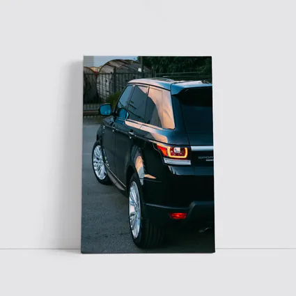 Range Rover Sport Black SUV Parking Lot