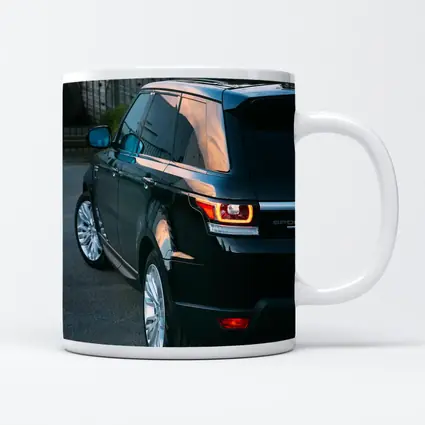 Range Rover Sport Black SUV Parking Lot