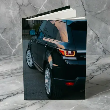 Range Rover Sport Black SUV Parking Lot