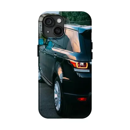 Range Rover Sport Black SUV Parking Lot