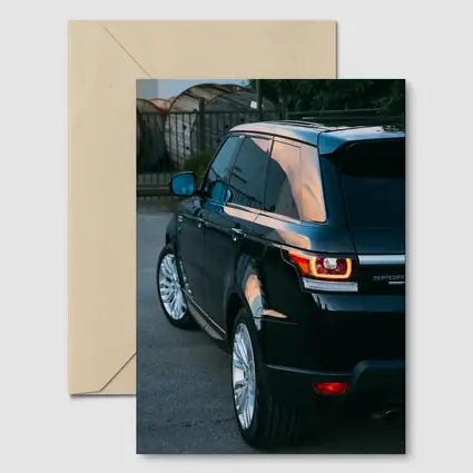 Range Rover Sport Black SUV Parking Lot