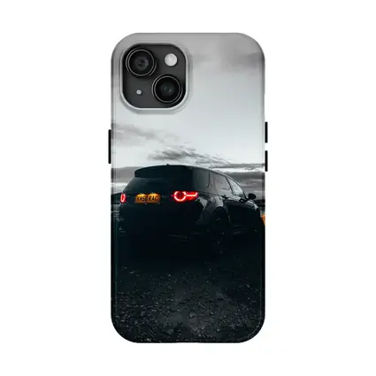 Black Land Rover Discovery Moody Dusk Sky