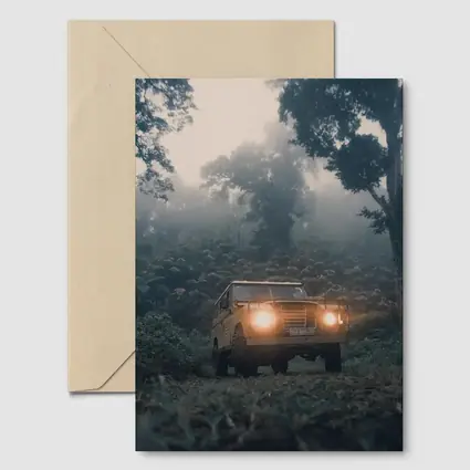 Land Rover Defender Misty Jungle Forest Trail