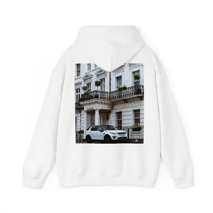 White Land Rover Discovery London Hotel Street