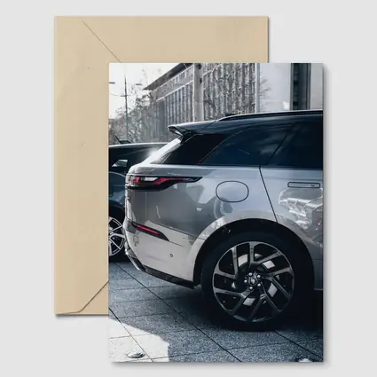 Range Rover Velar Silver SUV Urban Street