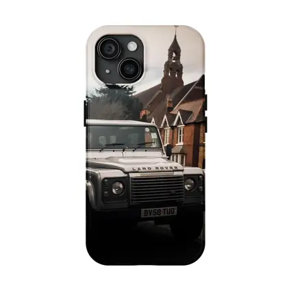 Land Rover Defender Parked English Village Street