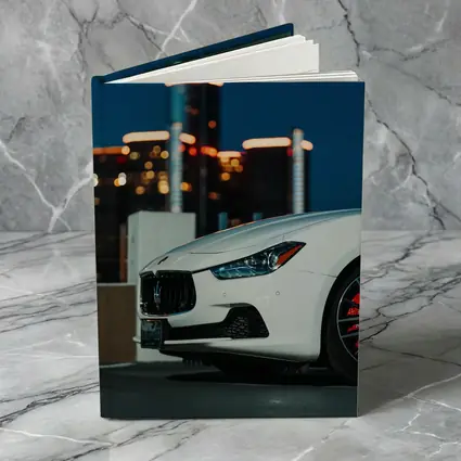 Maserati Ghibli White City Night Background