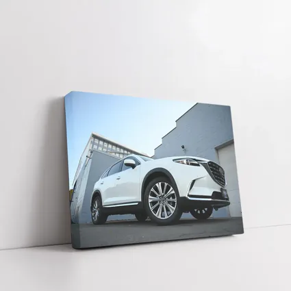 Mazda CX-9 White SUV Urban Street