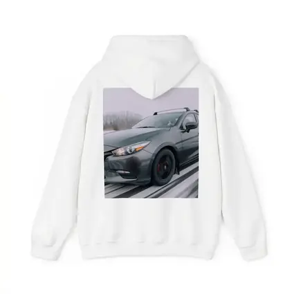 Mazda 3 Hatchback Racing Through Winter Snow