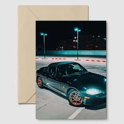 Mazda MX-5 Night Parking Lot Dark