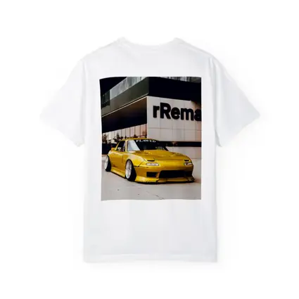 Yellow Mazda MX5 Slammed Street Night