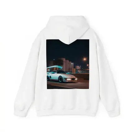 Porsche 911 Turbo White Night Street