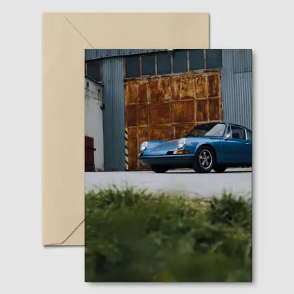 Classic Porsche 911 Blue Rusty Warehouse