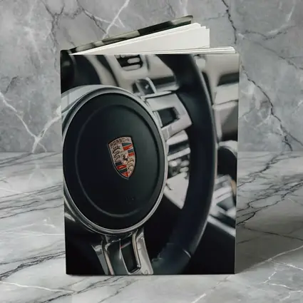 Porsche Steering Wheel Interior Dashboard Close Up