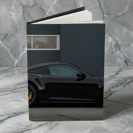 Black Porsche 911 Side Profile Urban Setting