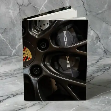 Porsche Dark Alloy Wheel Brake Caliper Detail