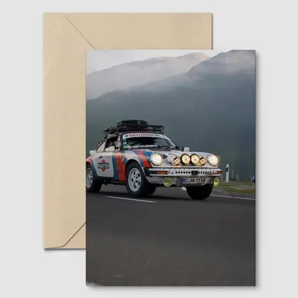Porsche 911 Rally Car Mountain Road