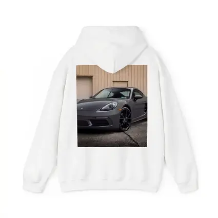 Porsche Cayman Gray Sports Car Garage