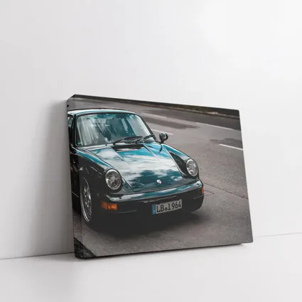 Porsche 911 Dark Green Street Photography