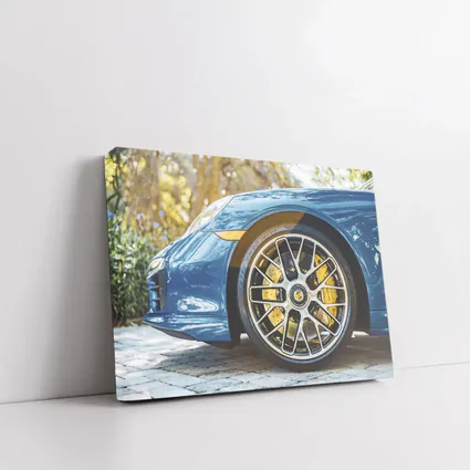 Porsche 911 Blue Detail Yellow Brake Calipers