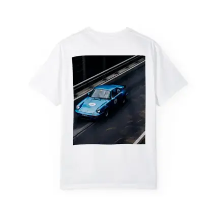 Blue Porsche 911 Racing on Mountain Road