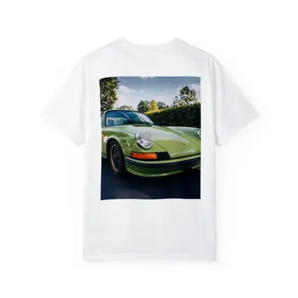Porsche 911 Classic Green Car Parking Lot