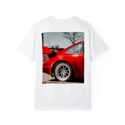 Red Porsche 911 Rear Wing Urban Street