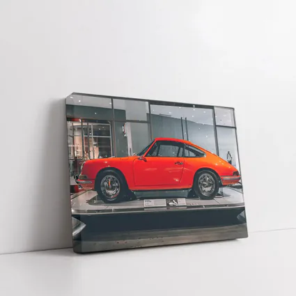 Classic Porsche 911 Red Museum Display