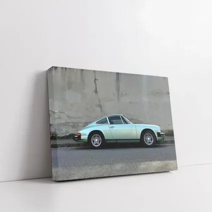 Porsche 911 Mint Green Classic Street Side