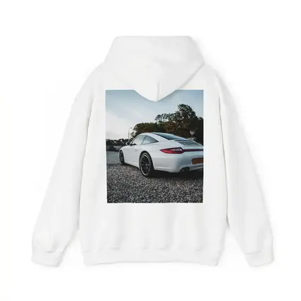 Porsche 911 White Rear Gravel Setting