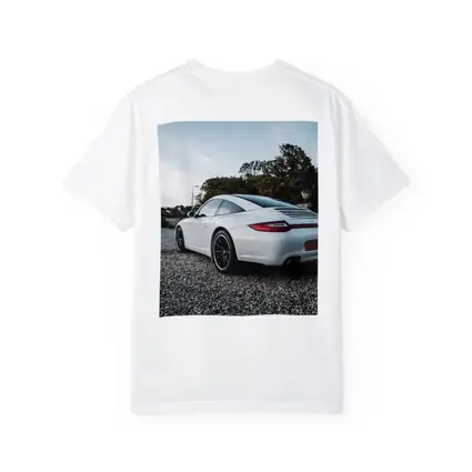 Porsche 911 White Rear Gravel Setting