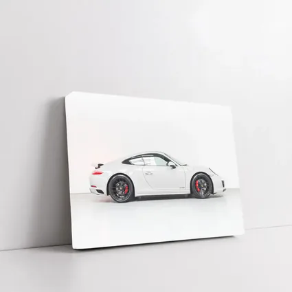 Porsche 911 GTS White Studio Side