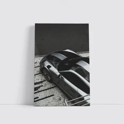 Porsche 911 GT Silver Street Overhead View