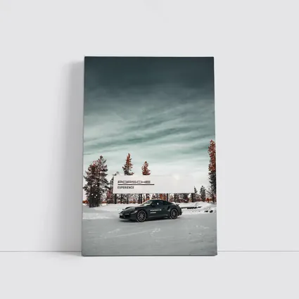Porsche 911 Turbo Snow Winter Scene