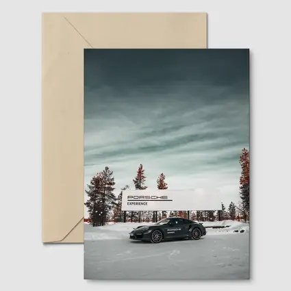 Porsche 911 Turbo Snow Winter Scene
