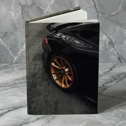 Black Porsche GT Bronze Wheels Garage