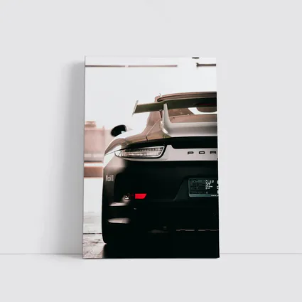Porsche 911 Rear View Dark Garage