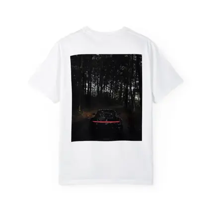 Porsche Taycan Black In Dark Forest