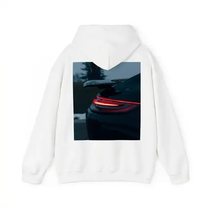 Porsche GT Black Rear Light Winter Dusk
