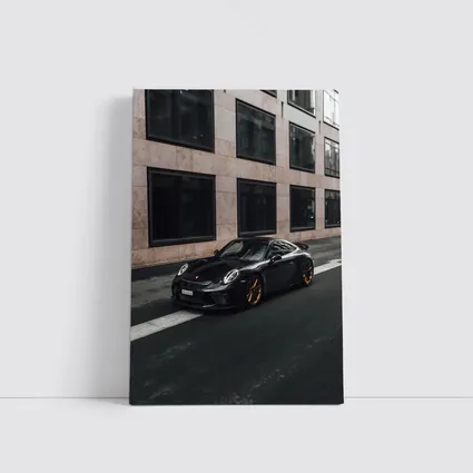 Black Porsche 911 GT3 City Street