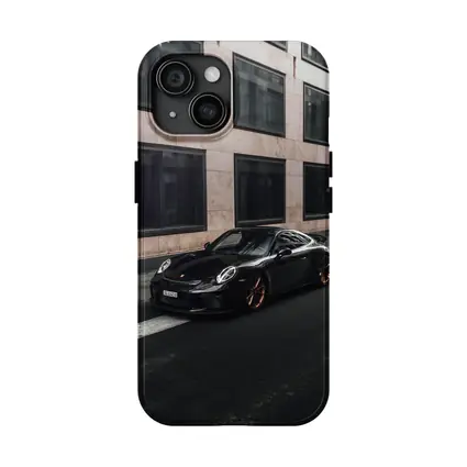 Black Porsche 911 GT3 City Street